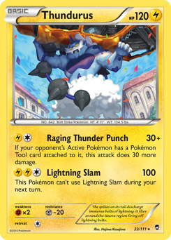 Thundurus - Furious Fists - #33 - Pokemon TCG card