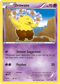 Drowzee #35 Drowzee - Furious Fists - #35 - Pokemon TCG card