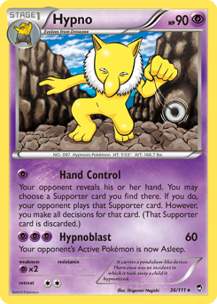 Hypno #36 Hypno - Furious Fists - #36 - Pokemon TCG card