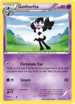 Gothorita - Furious Fists - #40 - Pokemon TCG card