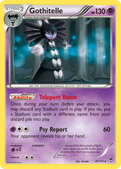 Gothitelle #41 Gothitelle - Furious Fists - #41 - Pokemon TCG card