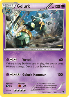 Golurk #43 Golurk - Furious Fists - #43 - Pokemon TCG card