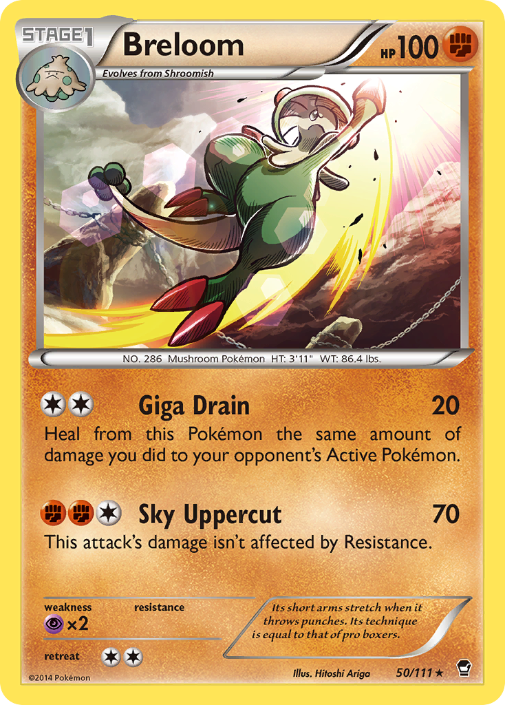 Breloom - Furious Fists - #50 - Pokemon TCG card