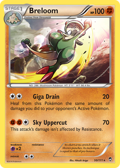 Breloom - Furious Fists - #50 - Pokemon TCG card