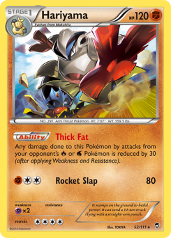 Hariyama #52 Hariyama - Furious Fists - #52 - Pokemon TCG card