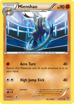 Mienshao #57 Mienshao - Furious Fists - #57 - Pokemon TCG card