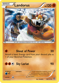 Landorus #58 Landorus - Furious Fists - #58 - Pokemon TCG card