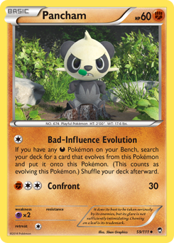 Pancham - Furious Fists - #59 - Pokemon TCG card
