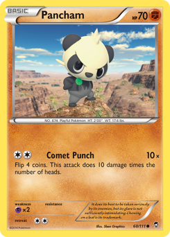 Pancham - Furious Fists - #60 - Pokemon TCG card