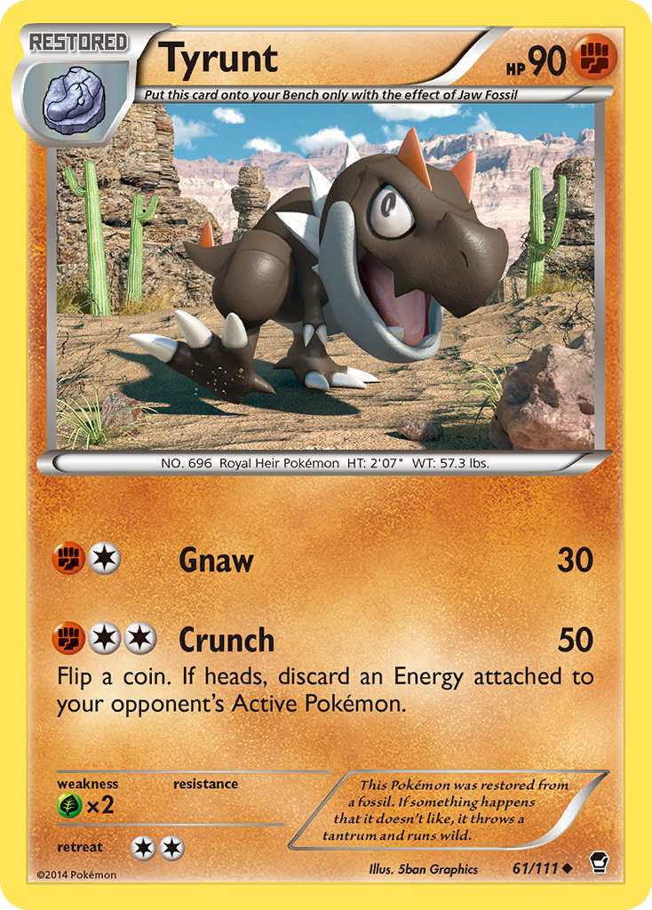 Tyrunt - Furious Fists - #61 - Pokemon TCG card