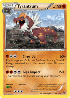 Tyrantrum - Furious Fists - #62 - Pokemon TCG card