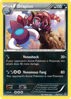 Drapion - Furious Fists - #65 - Pokemon TCG card
