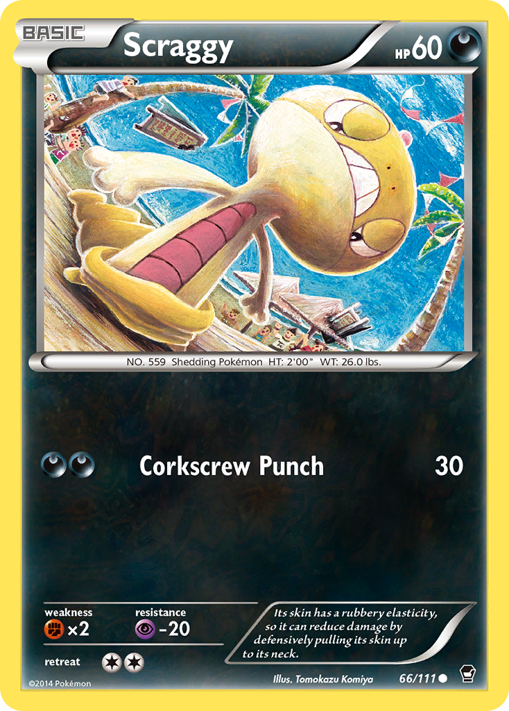 Scraggy - Furious Fists - #66 - Pokemon TCG card