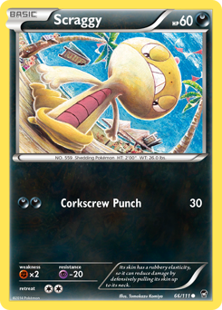 Scraggy - Furious Fists - #66 - Pokemon TCG card