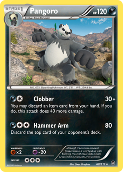 Pangoro - Furious Fists - #68 - Pokemon TCG card