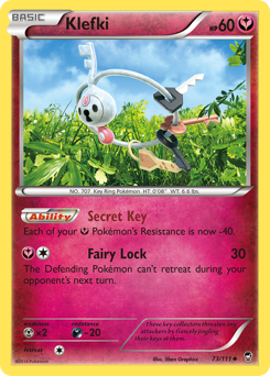 Klefki - Furious Fists - #73 - Pokemon TCG card
