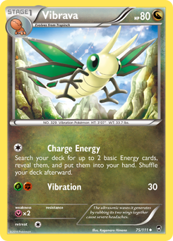 Vibrava #75 Vibrava - Furious Fists - #75 - Pokemon TCG card