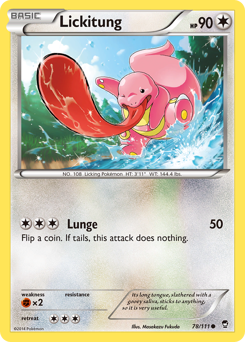 Lickitung #78 Lickitung - Furious Fists - #78 - Pokemon TCG card