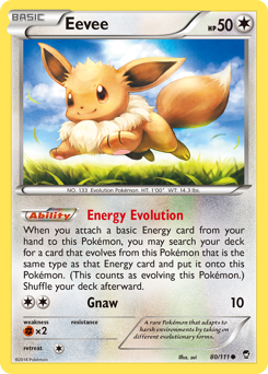 Eevee - Furious Fists - #80 - Pokemon TCG card