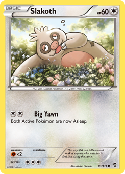 Slakoth #81 Slakoth - Furious Fists - #81 - Pokemon TCG card