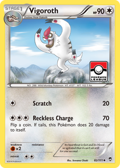 Vigoroth - Furious Fists - #82 - Pokemon TCG card
