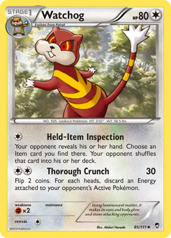 Watchog #85 Watchog - Furious Fists - #85 - Pokemon TCG card