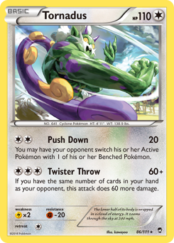 Tornadus #86 Tornadus - Furious Fists - #86 - Pokemon TCG card