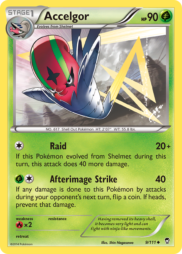 Accelgor - Furious Fists - #9 - Pokemon TCG card