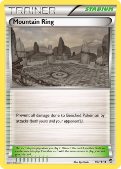 Mountain Ring - Furious Fists - #97 - Pokemon TCG card