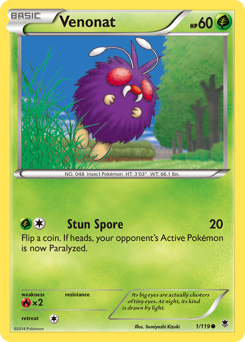 Venonat #1 Venonat - Phantom Forces - #1 - Pokemon TCG card