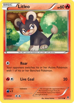 Litleo #11 Litleo - Phantom Forces - #11 - Pokemon TCG card
