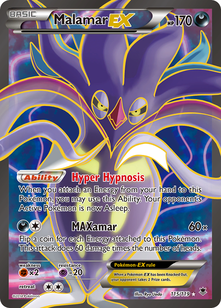 Malamar-EX - Phantom Forces - #115 - Pokemon TCG card