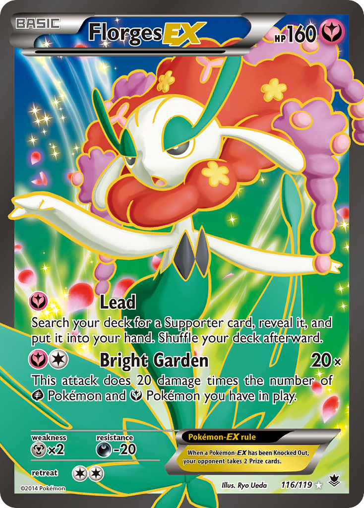 Florges-EX - Phantom Forces - #116 - Pokemon TCG card