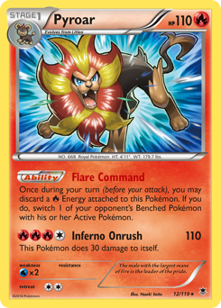Pyroar #12 Pyroar - Phantom Forces - #12 - Pokemon TCG card