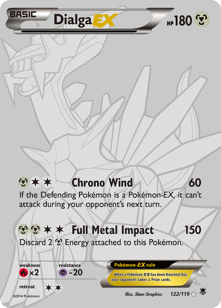 Dialga-EX - Phantom Forces - #122 - Pokemon TCG card