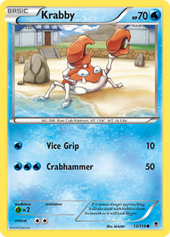 Krabby #13 Krabby - Phantom Forces - #13 - Pokemon TCG card