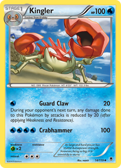 Kingler #14 Kingler - Phantom Forces - #14 - Pokemon TCG card