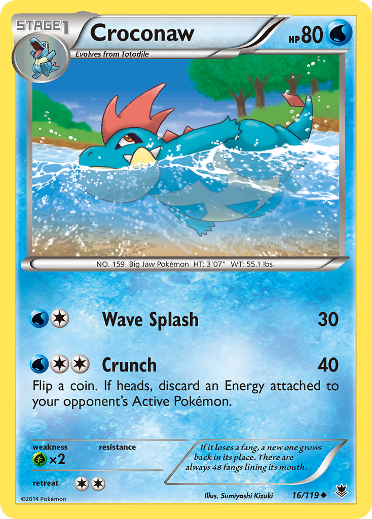 Croconaw - Phantom Forces - #16 - Pokemon TCG card