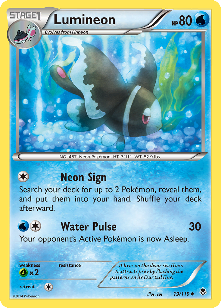 Lumineon - Phantom Forces - #19 - Pokemon TCG card