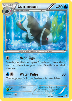 Lumineon #19 Lumineon - Phantom Forces - #19 - Pokemon TCG card