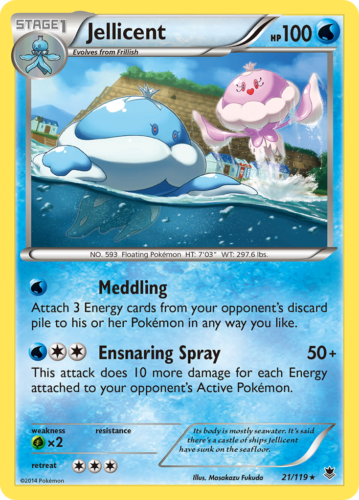 Jellicent - Phantom Forces - #21 - Pokemon TCG card