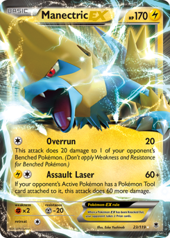 Manectric-EX #23 Manectric-EX - Phantom Forces - #23 - Pokemon TCG card