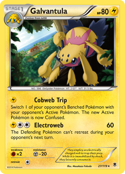 Galvantula #27 Galvantula - Phantom Forces - #27 - Pokemon TCG card