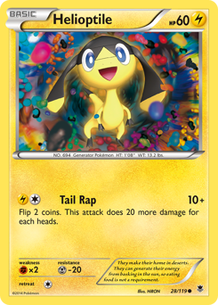 Helioptile #28 Helioptile - Phantom Forces - #28 - Pokemon TCG card