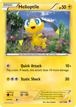 Helioptile #29 Helioptile - Phantom Forces - #29 - Pokemon TCG card