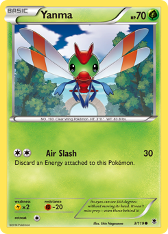 Yanma - Phantom Forces - #3 - Pokemon TCG card