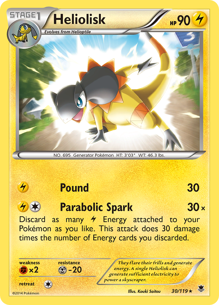 Heliolisk - Phantom Forces - #30 - Pokemon TCG card