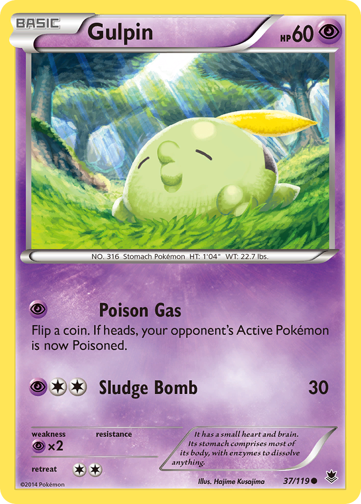 Gulpin - Phantom Forces - #37 - Pokemon TCG card