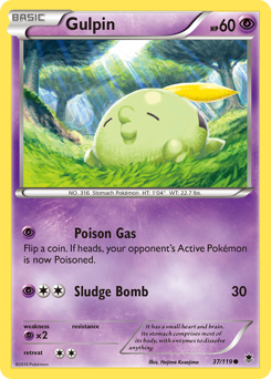 Gulpin #37 Gulpin - Phantom Forces - #37 - Pokemon TCG card