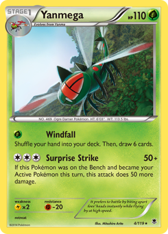 Yanmega - Phantom Forces - #4 - Pokemon TCG card